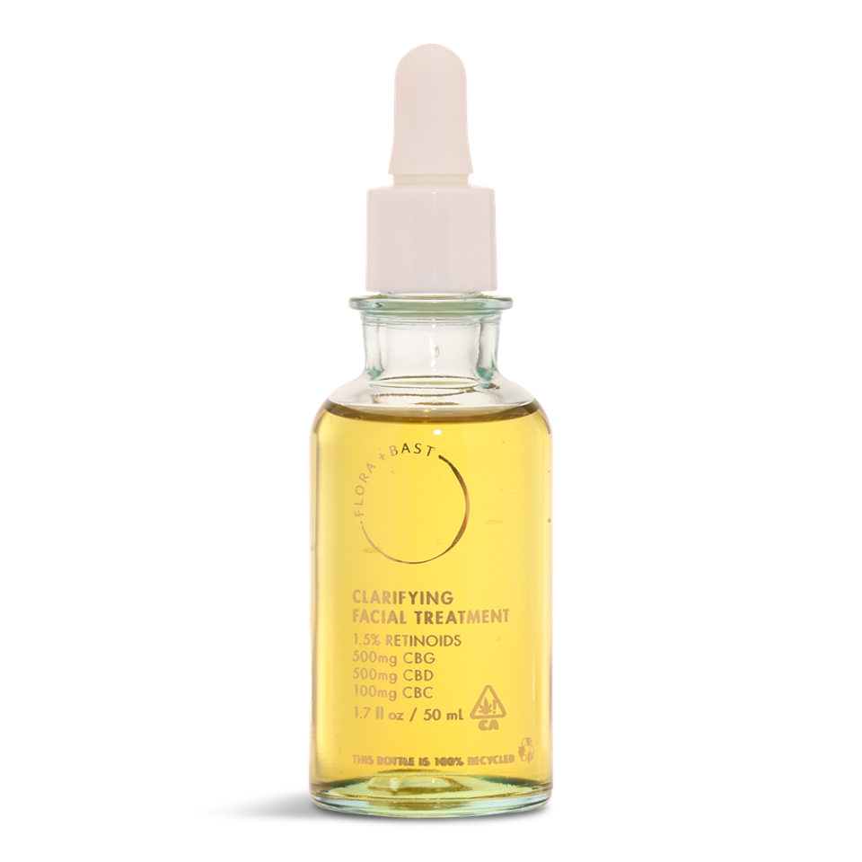 Acne face oil with CBD helps heal red, irritated skin