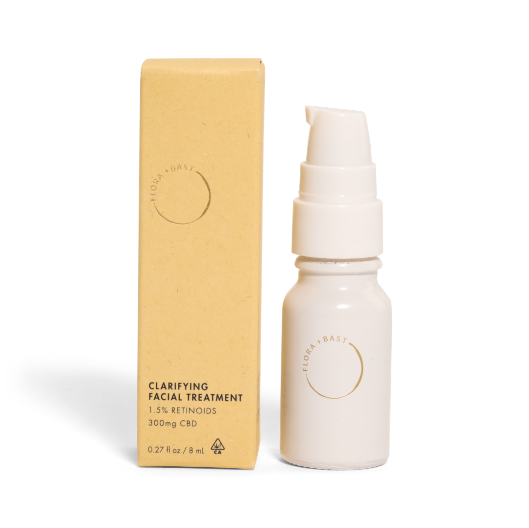 Travel mini size of acne face treatment oil with CBD