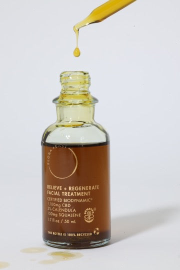 Natural face oil provides relief for skin suffering from eczema, dermatitis and rosacea